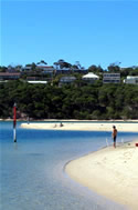 Fishing at Merimbula Lake.